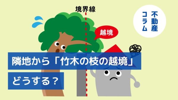 隣地から「竹木の枝の越境」、どうする？