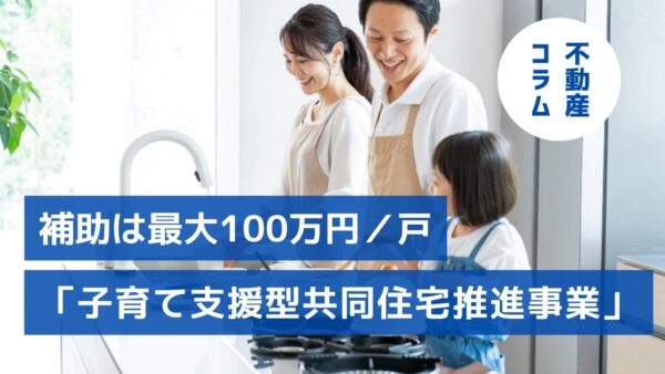 補助は最大100万円/戸「子育て支援型共同住宅推進事業」新設