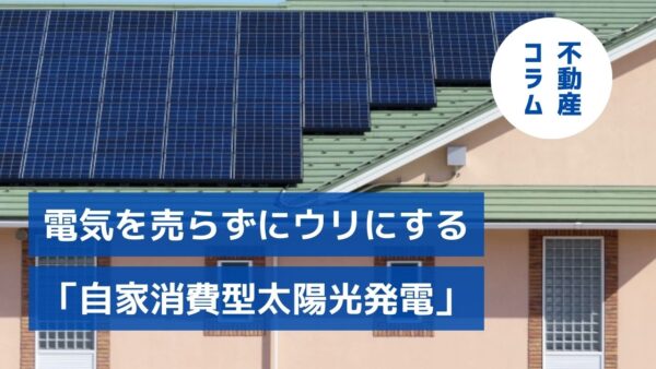 エネルギー高騰で注目！電気を売らずにウリにする「自家消費型太陽光発電」