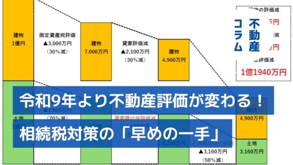 【速報】令和9年より相続税対策の不動産評価が変わる！オーナー様が今すぐ取るべき「早めの一手」